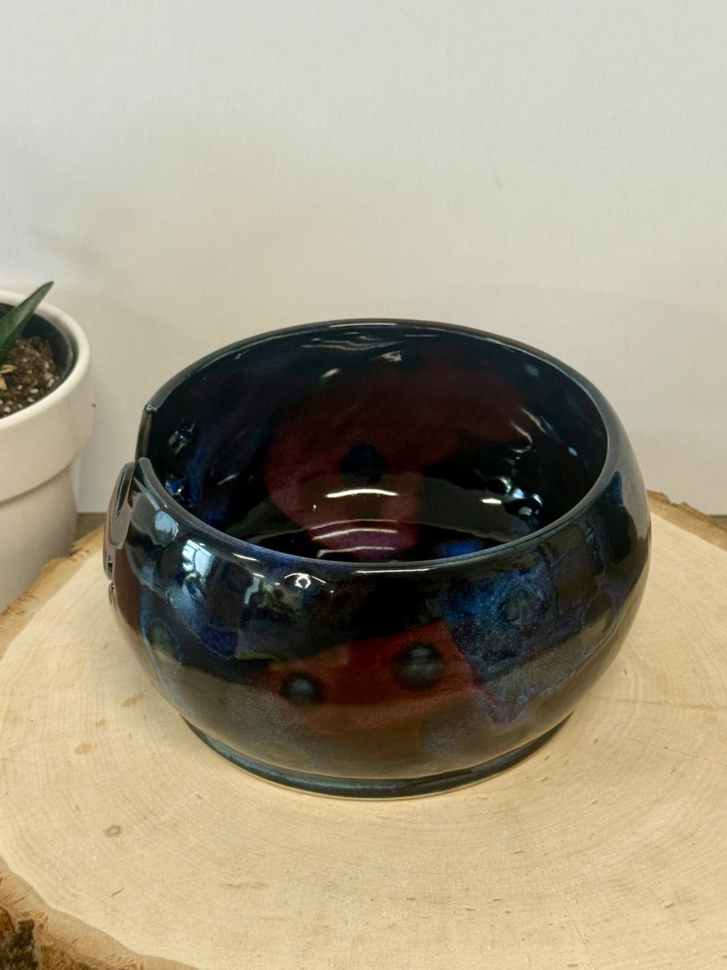 Moon and stars yarn bowl