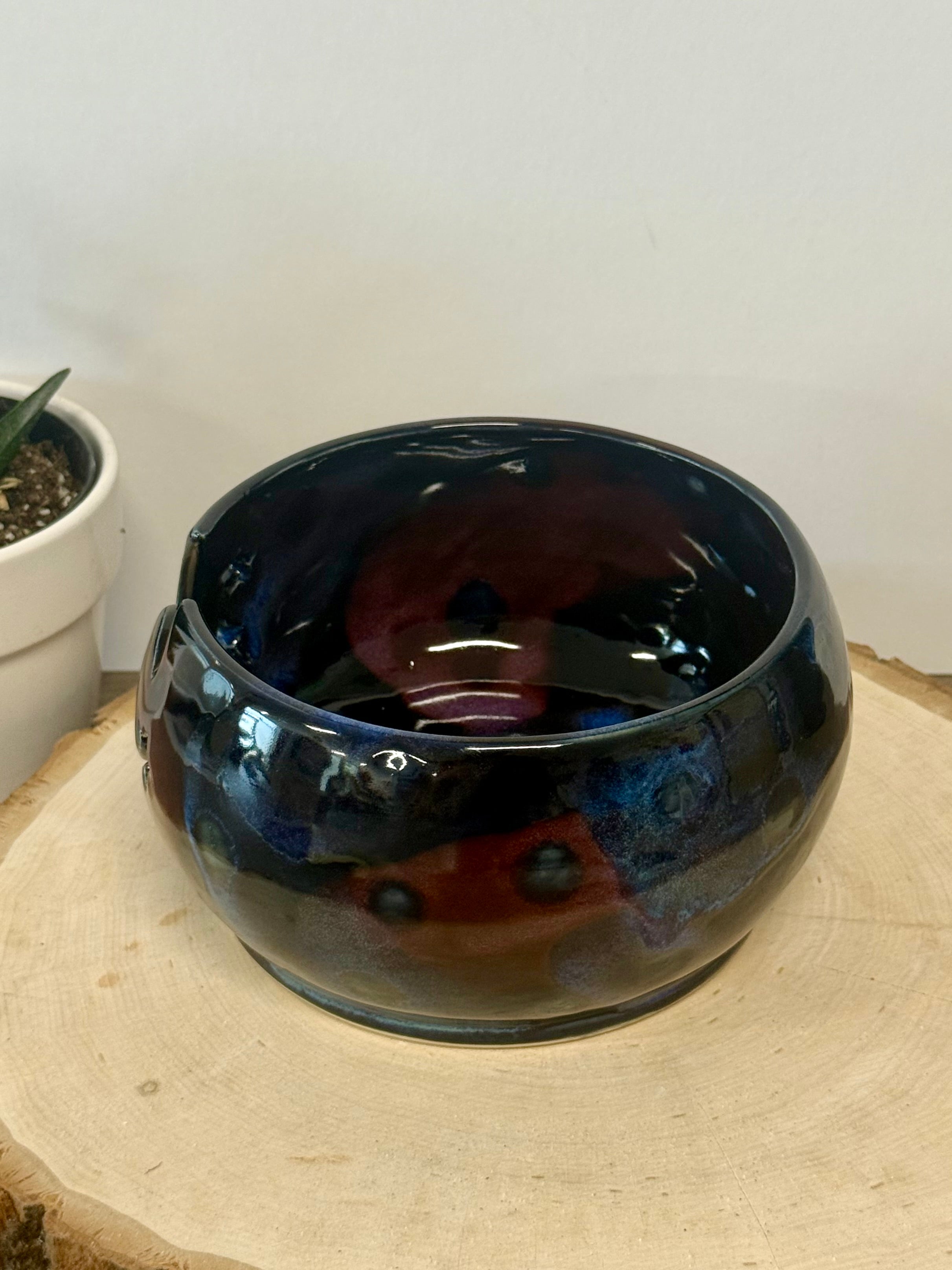 Moon and stars yarn bowl