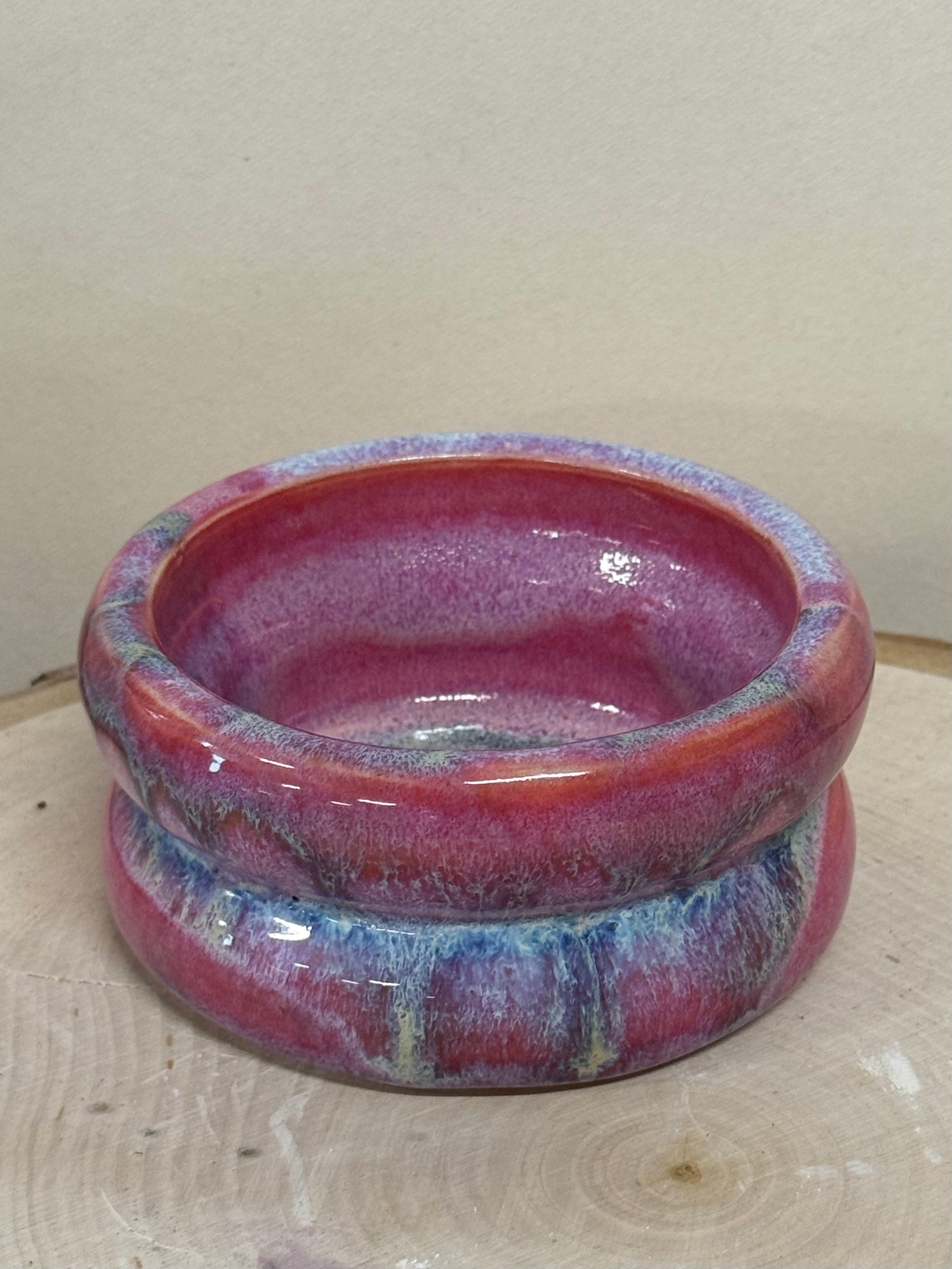 Pink, Purple, and Blue Candle Holder