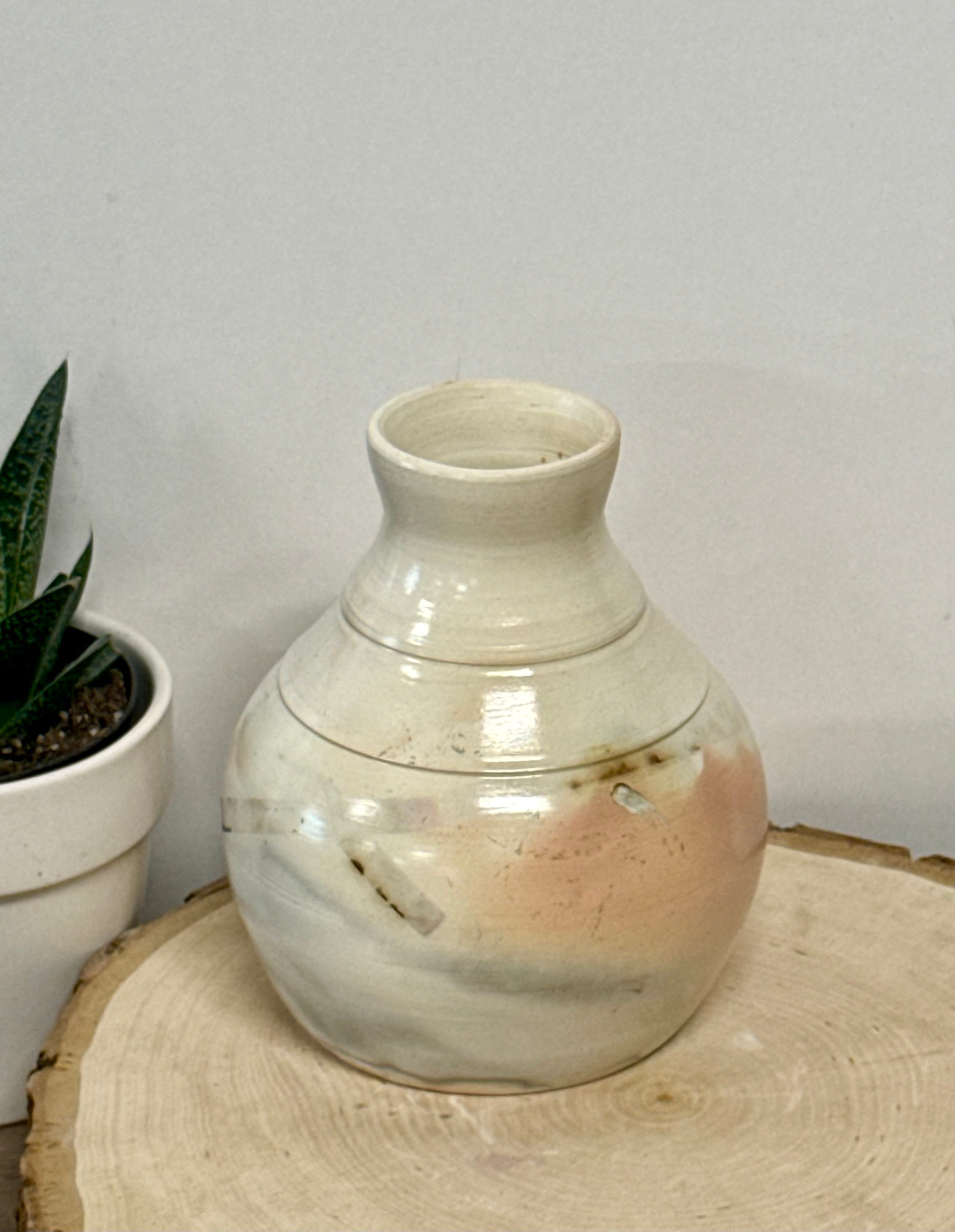 Saggar fired vase