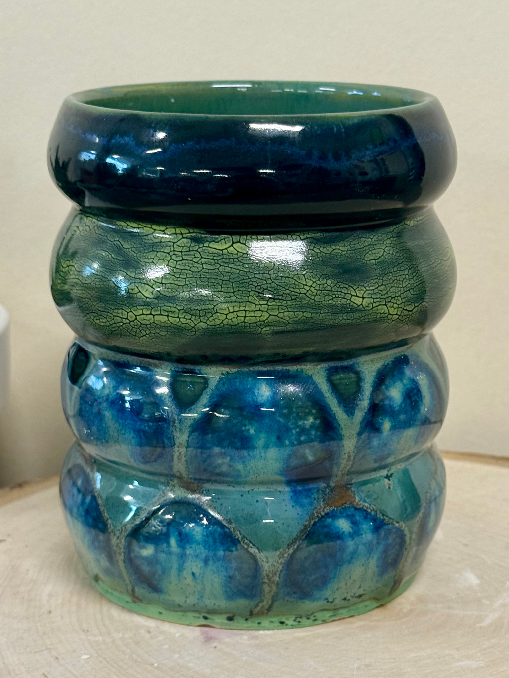 Green and Blue Bubble Mug