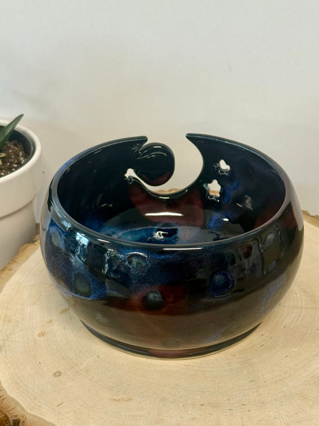 Moon and stars yarn bowl