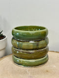 Green and brown Bubble mug