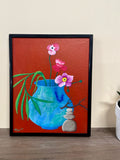 "Untitled (Ikebana 2)", 8" x 10" on canvas board