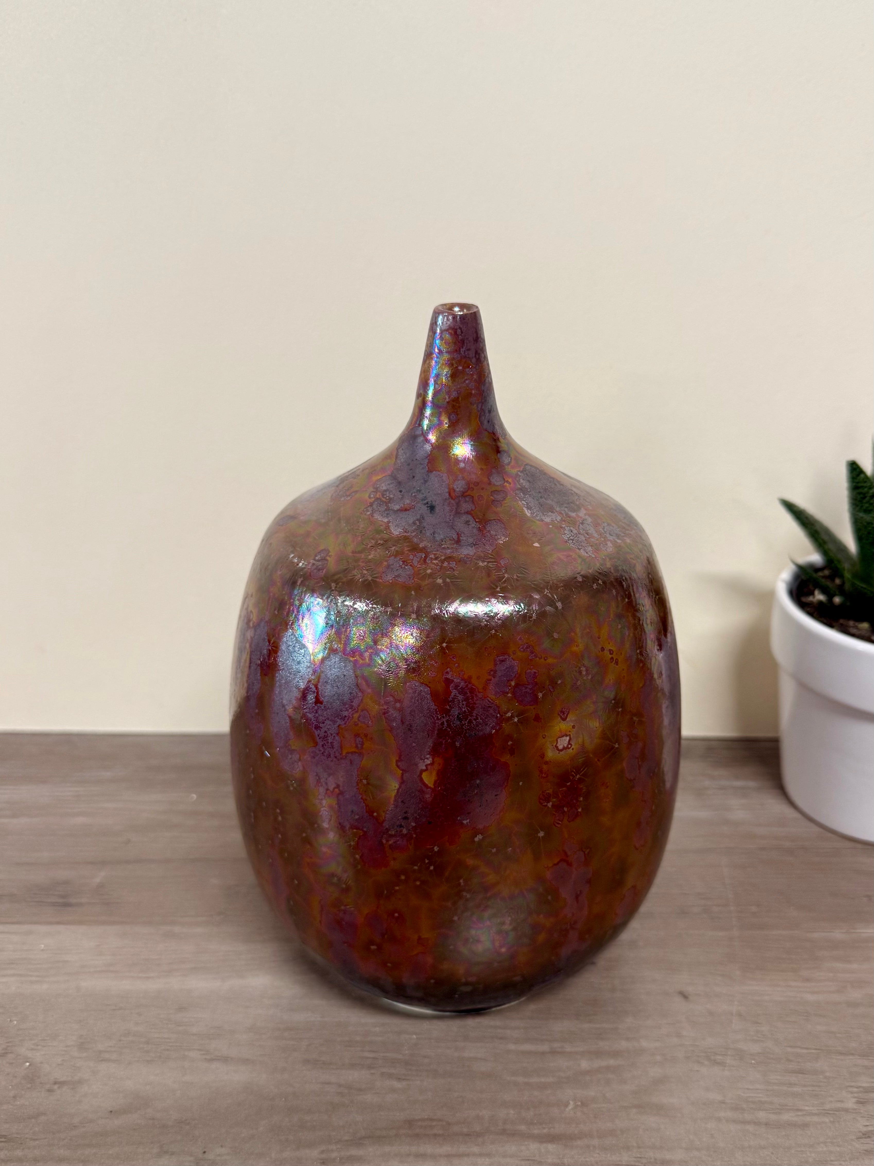 Vase with cosmos glaze