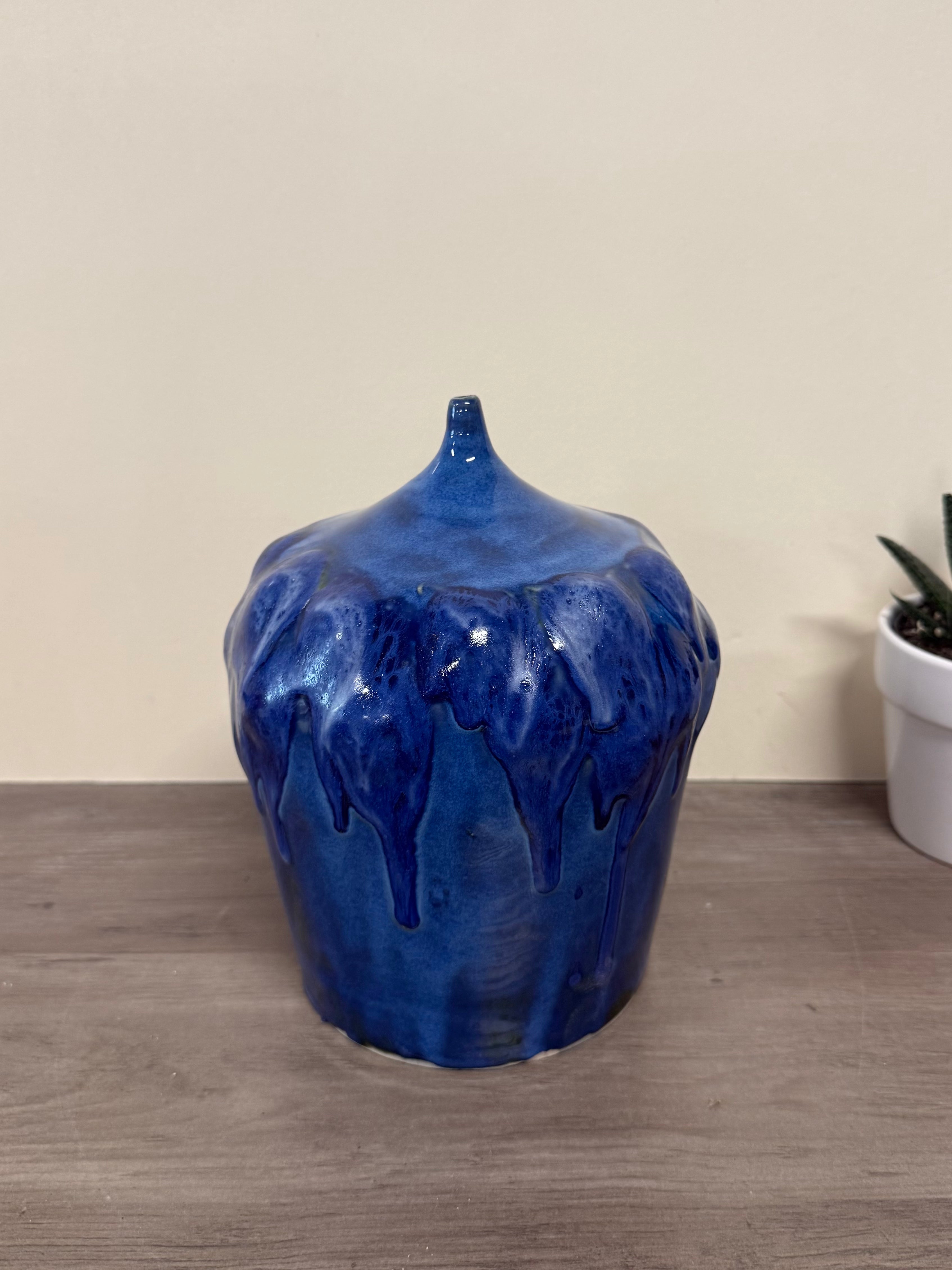 Blue Cloud Form vase