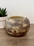 Bowl with infused dirt as glaze