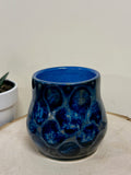 Black and Blue "frozen pond" mug