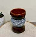 Black, Red and White Ceramic Bubble Mug